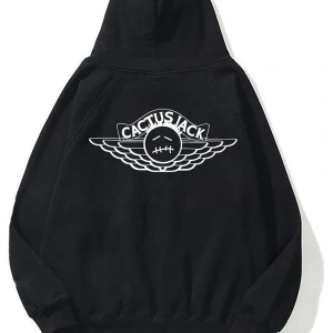 Unisex Cactus Jack Air Siyah Sweatshirt