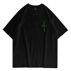 Unisex Cactus Jack Air Siyah Tshirt