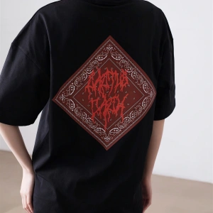 Unisex Cactus Jack Bandana Siyah Tshirt