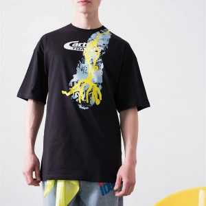 Unisex Cactus Trails Siyah Tshirt