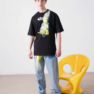 Unisex Cactus Trails Siyah Tshirt