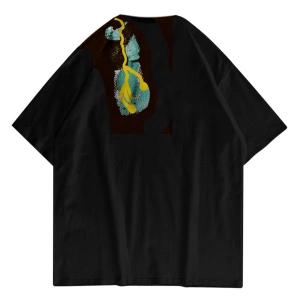 Unisex Cactus Trails Siyah Tshirt