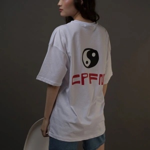 Unisex Cdg Im Ok! Cpfm Beyaz Tshirt