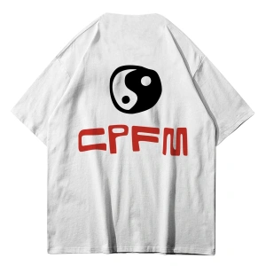Unisex Cdg Im Ok! Cpfm Beyaz Tshirt