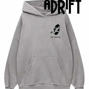 Unisex Cesur Ol Özel Tasarım Swearshirt Hoodie Beyaz