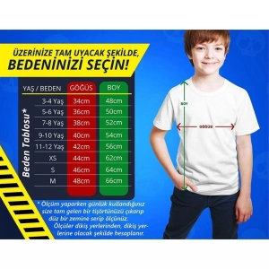 Unisex Çocuk Beyaz Brawl Stars - Squeak Dijital Baskılı T-shirt