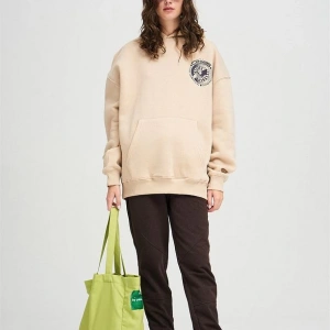 Unisex Cross Sweatshirt Hoodie Gri