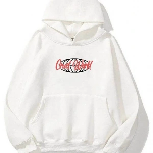 Unisex Cruel World Sweatshirt Hoodie Beyaz