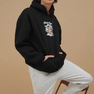 Unisex Dark Angel Sweatshirt Hoodie Siyah