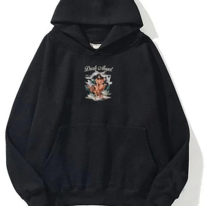 Unisex Dark Angel Sweatshirt Hoodie Siyah