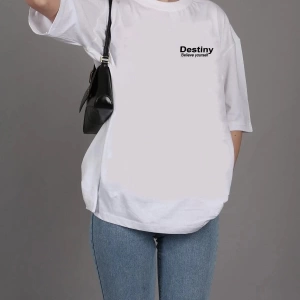 Unisex Destiny Rahat Kesim Oversize T-shirt