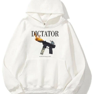 Unisex Dictator Beyaz Sweatshirt