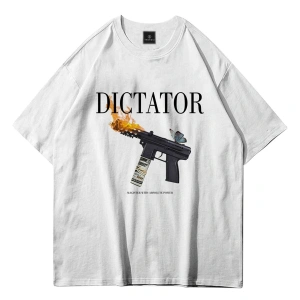 Unisex Dictator Beyaz Tshirt