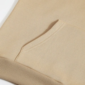 Unisex Dino Baskılı Oversize Kapüşonlu Pamuklu Sweatshirt Bej