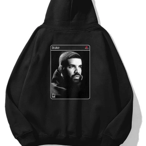 Unisex Drake Scorpion PS2 Sweatshirt Siyah