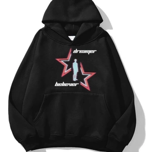 Unisex Dreamer Believer Sweatshirt Siyah