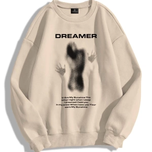 Unisex Dreamer Bisiklet Yaka Sweatshirt Hoodie