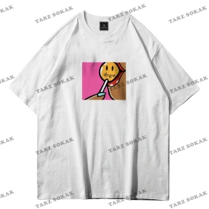 Unisex Drew Lolipop Beyaz Tshirt