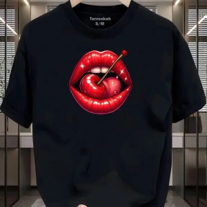 UNİSEX Dudak Lips T-shirt