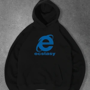 Unisex Ecstasy Explorer Sweatshirt Siyah