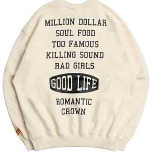 Unisex Ekru Bts Good Life Sweatshirt