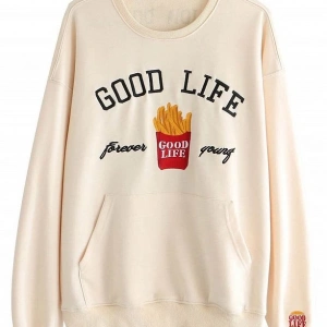 Unisex Ekru Bts Good Life Sweatshirt Ekru