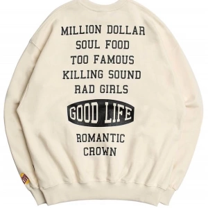 Unisex Ekru Bts Good Life Sweatshirt Ekru