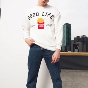 Unisex Ekru Bts Good Life Sweatshirt Ekru