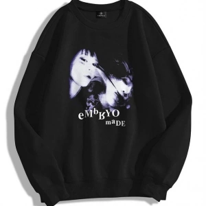 Unisex Embryo By Bisiklet Yaka Sweatshirt Hoodie Siyah