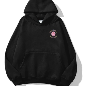 Unisex Emotionally Sweatshirt Siyah