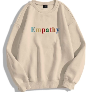 Unisex Empathy Bisiklet Yaka Sweatshirt
