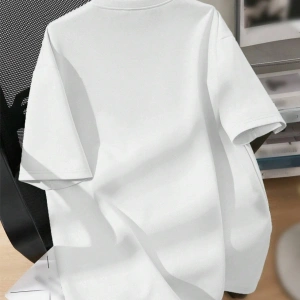 Unisex Erkek/Kadın BROOKLYN Renkli Özel Baskılı Oversize Pamuklu Bisiklet Yaka T-Shirt