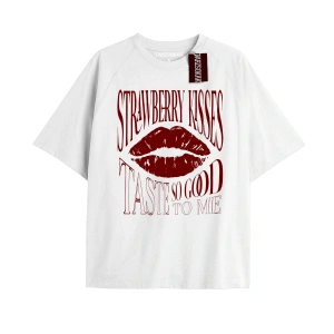 Unisex Erkek/kadın Kalp Kaburga T-shirt Siyah Kod 56