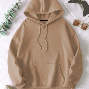 Unisex Erkek/Kadın Kelebek Renkli Özel Baskılı Oversize Kapüşonlu Sweatshirt Bej