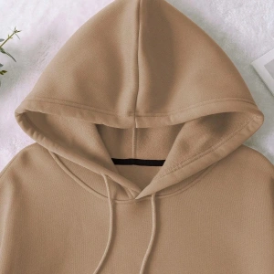 Unisex Erkek/Kadın Kelebek Renkli Özel Baskılı Oversize Kapüşonlu Sweatshirt Bej