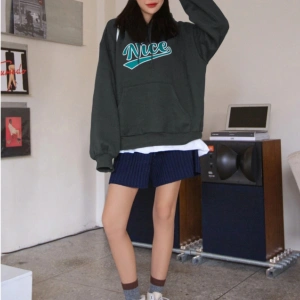 Unisex Erkek/Kadın Nice Renkli Özel Baskılı Oversize Kapüşonlu Sweatshirt Füme