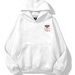 Unisex Espresso Martini Poster Sweatshirt Beyaz