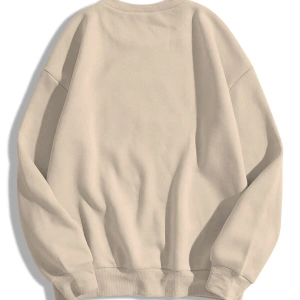 Unisex Essentials Bisiklet Yaka Sweatshirt Beyaz