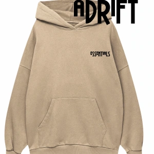 Unisex ESSENTİALS Özel Tasarım Swearshirt Hoodie Bej