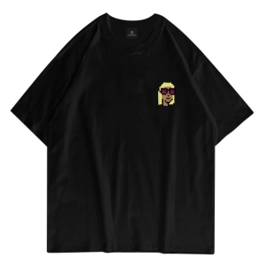 Unisex Fashionista Siyah Tshirt