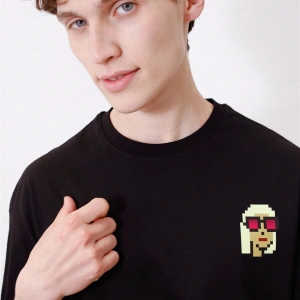 Unisex Fashionista Siyah Tshirt