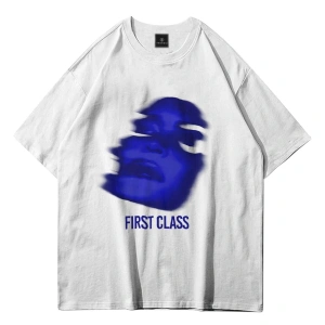 Unisex First Class Beyaz Tshirt