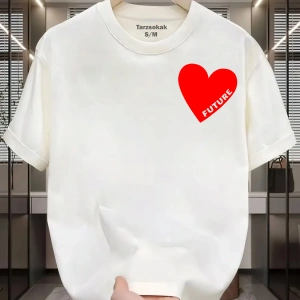 UNİSEX Future Kalp T-shirt