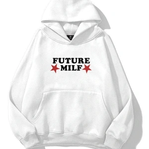 Unisex Future Milf Sweatshirt Beyaz