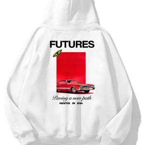 Unisex Futures Sweatshirt Beyaz