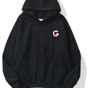 Unisex G Harfli Siyah Sweatshirt