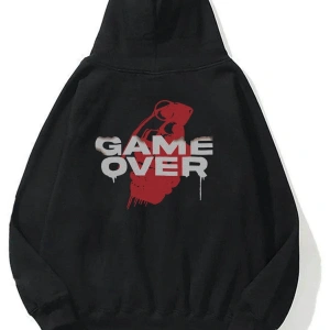 Unisex Game Over Sweatshirt Siyah