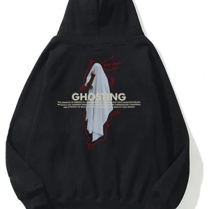 Unisex Ghosting Siyah Sweatshirt
