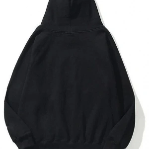 Unisex Girl Face Sweatshirt Hoodie Siyah