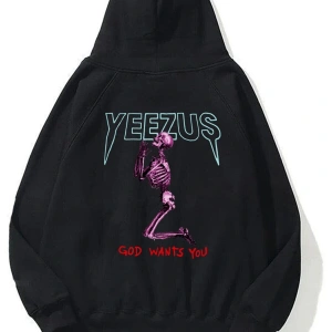 Unisex God Wants You Yeezus Siyah Sweatshirt
